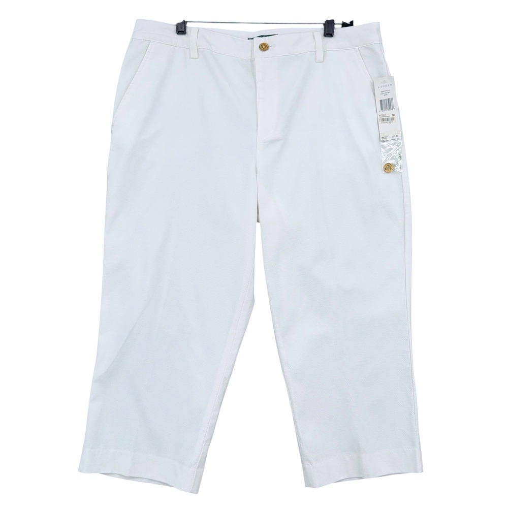 Lauren Ralph Lauren White Cropped Pants